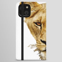 Lioness Lion Animal Art On The Side iPhone Wallet Case