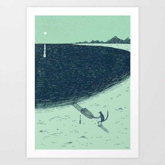 'Beach' (Colour) Art Print