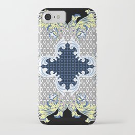 Elegant Baroque Geometric Print iPhone Case