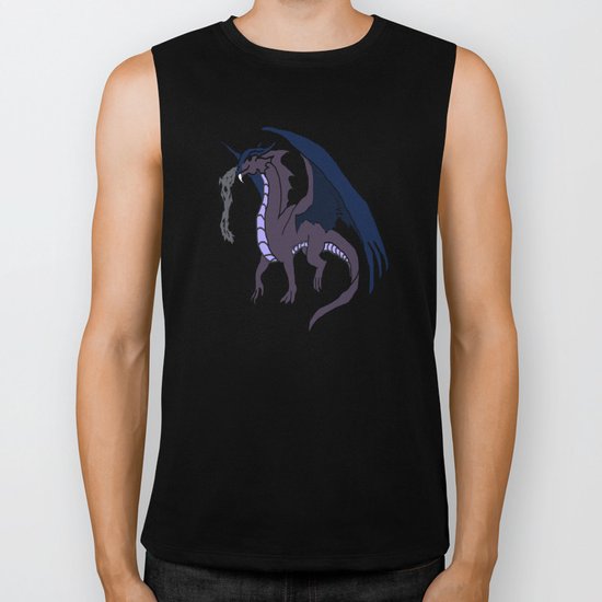 Simple Dragon Biker Tank