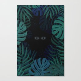 Jungle's eyes Canvas Print