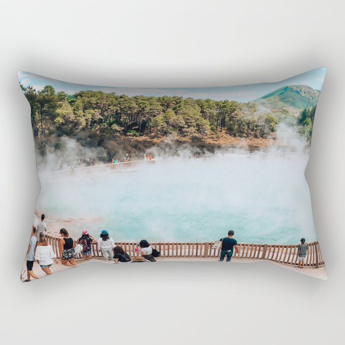 Don't Forget your Thermals | Rotorua, New Zealand Rectangular Pillow