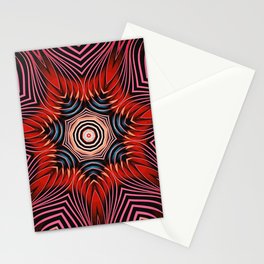 Abstract Rose Mandala Stationery Card