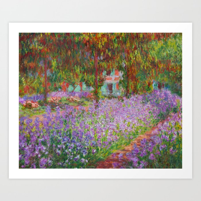 Claude Monet "The Artist's Garden at Giverny" Art Print