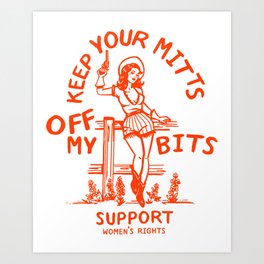 Feminist Quote: Women's Rights & Feminism Cowgirl Art Print