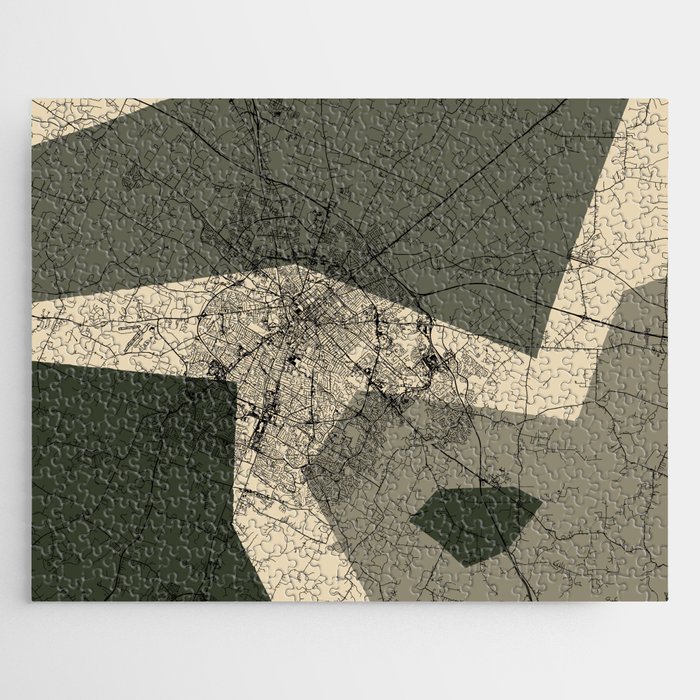 USA, Lexington City Map Jigsaw Puzzle