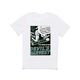 Black and White Reefer Madness Movie Poster T Shirt
