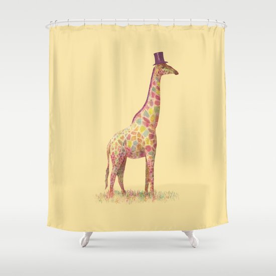 Fashionable Giraffe Shower Curtain