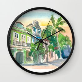 Rio De Janeiro Largo Do Boticario Wall Clock