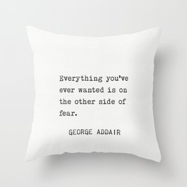 George Addair quote Throw Pillow