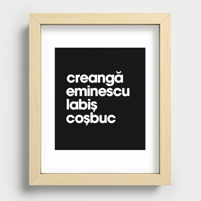 Romania Recessed Framed Print