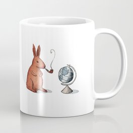 Pipe-smoking rabbit Mug
