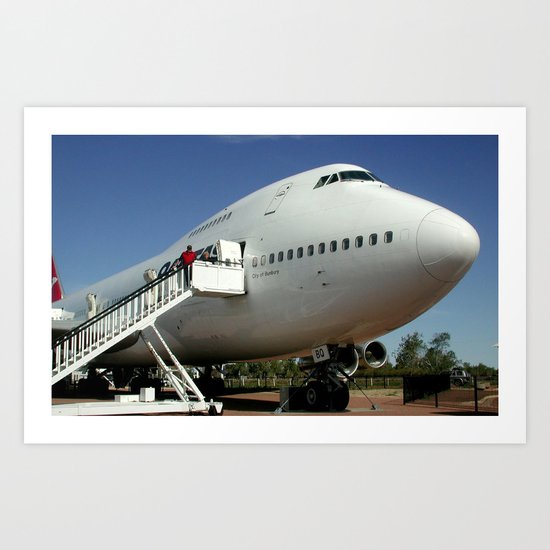 Fly QANTAS! Art Print