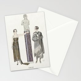 Eros. Robe Et Manteau Pour Le Soir, De Worth Stationery Card