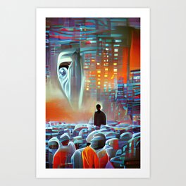 Big Brother Abstract Aesthetic No16 Art Print