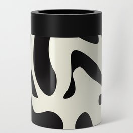 Midcentury Abstract Art - Black and white Can Cooler