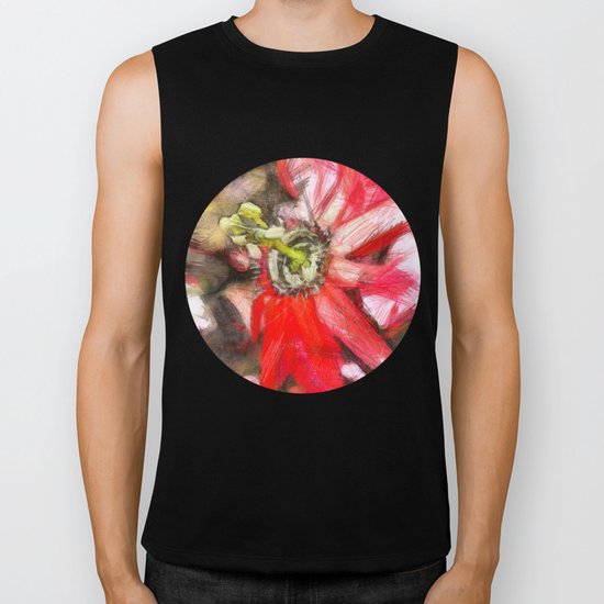 Popy variation 6th - pencil Biker Tank