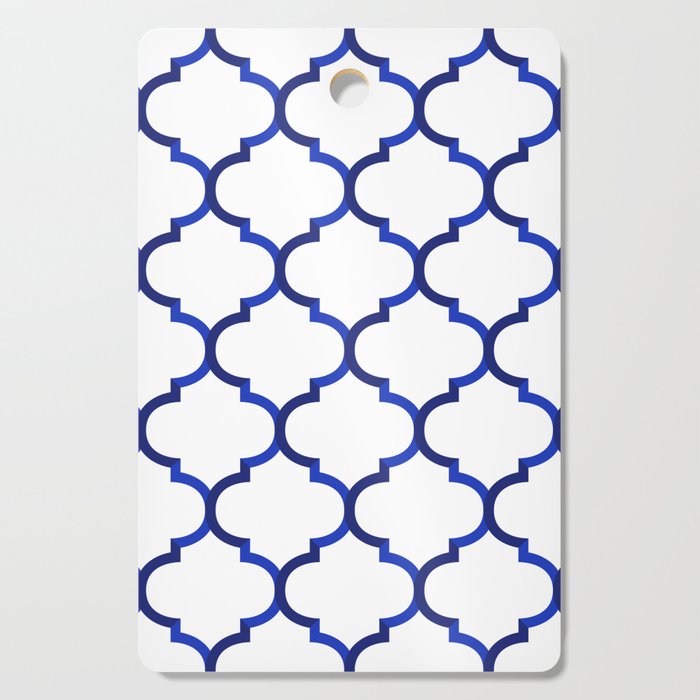 Quatrefoil Persian Blue 2 Cutting Board