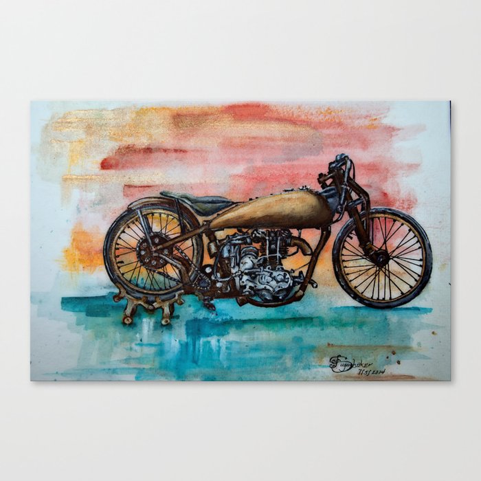 Antique Bike Canvas Print