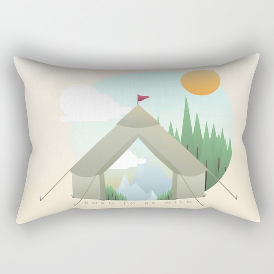 Born to be wild Rectangular Pillow