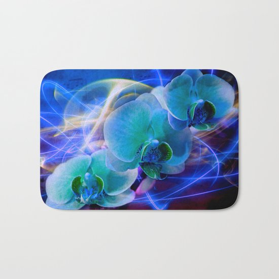 Prismatic Orchid Swirl Bath Mat