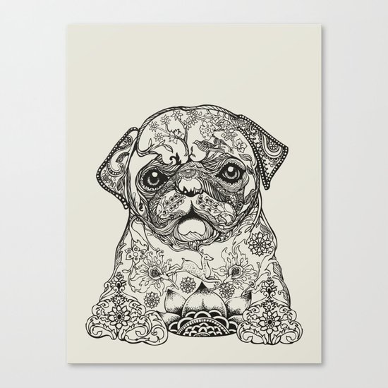 Persian Pug Canvas Print