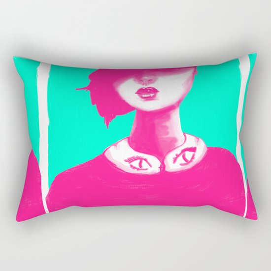 Contemporary Collar Rectangular Pillow