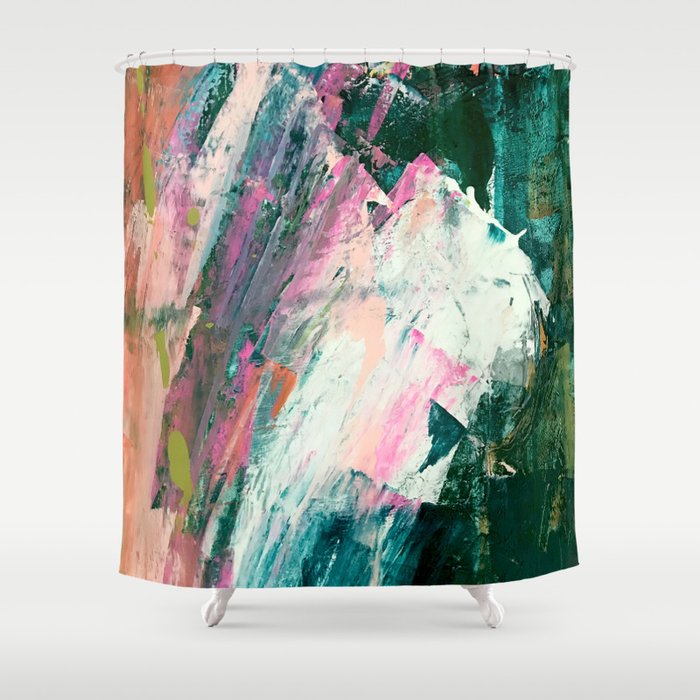 Meditate 2 A Vibrant Colorful Abstract Piece In Bright Green