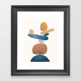 Balancing Stones 28 Framed Art Print