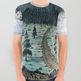 Cherokee Pass by Daniel A. Jenks (1859) All Over Graphic Tee