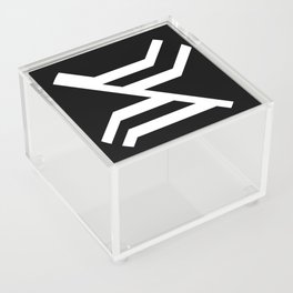 black and white minimal art  Acrylic Box