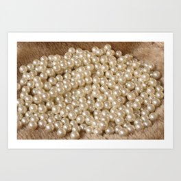 Pearls Art Print