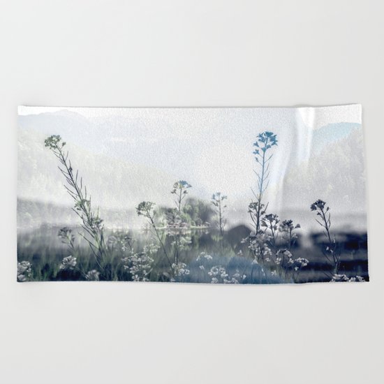Mountain Bloom Beach Towel