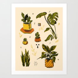 Esther's Plants Art Print