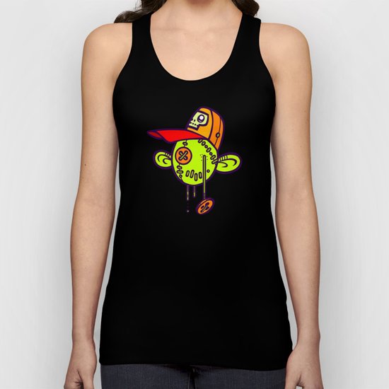 Zombie Trucker Doll Head Unisex Tank Top