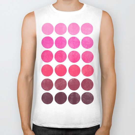 Color Play Pink Biker Tank