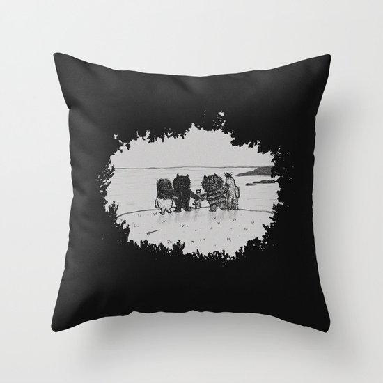 Surrounded By Your Friends Throw Pillow