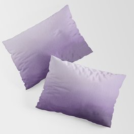 Inspired by Pantone Chive Blossom Purple 18-3634 Watercolor Abstract Art Pillow Sham