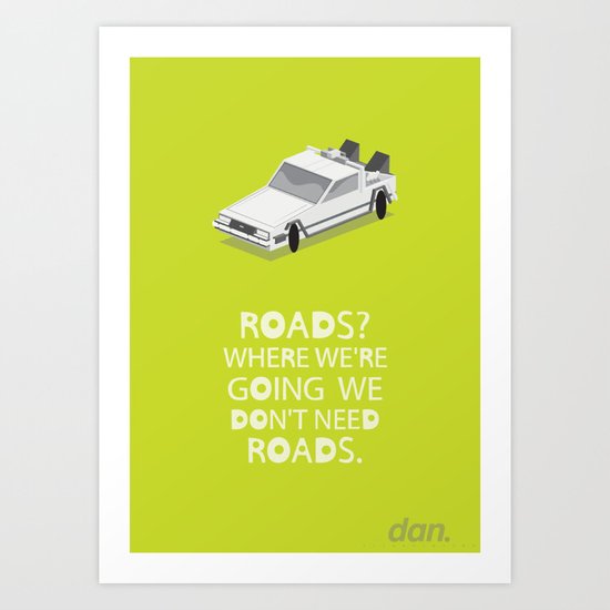 Back to the Future Art Print