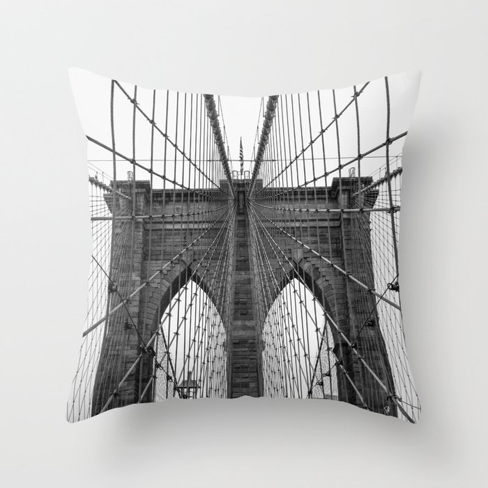 Brooklyn Bridge Throw Pillow