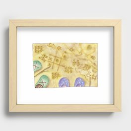 Tic Tac Toe [Three in a Row / X’s and O’s / The name of the game is / Tic Tac Toe!] Recessed Framed Print