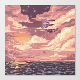 Sunset Painting With Clouds Aesthetic Painting Inspired