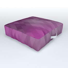 Mauve Purple Geometric Diamond Pattern Ombre Outdoor Floor Cushion