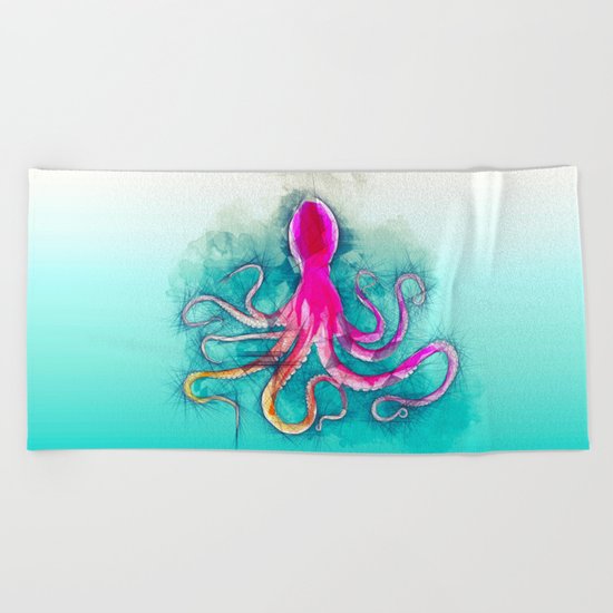 Octopus Beach Towel
