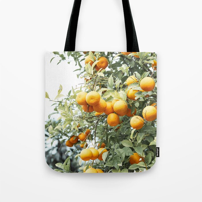 Orange Tree Summer Vibes | Seville, Spain | Holiday Travel Photography Tote Bag