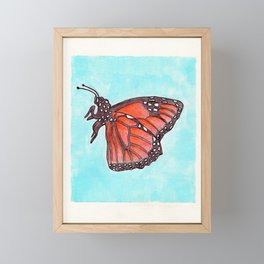 Bootyful Butterfly Framed Mini Art Print