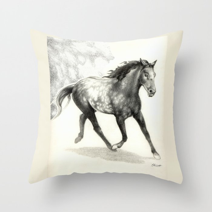 Appaloosa Stallion Throw Pillow