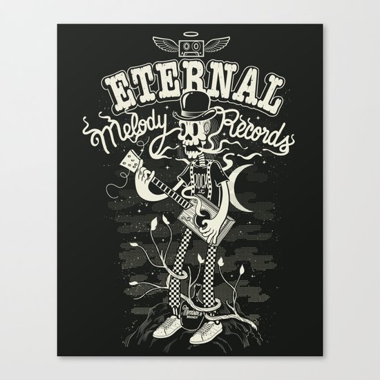 Eternal melody records Canvas Print