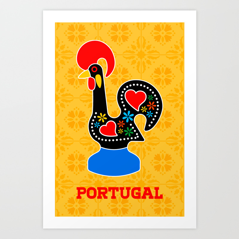 Barcelos Rooster Galo De Barcelos Art Print By Portugallove Society6