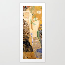 Water serpants, Friends, 1904-1907 by Gustav Klimt Art Print